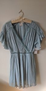 Elegant, muted Blue summer dress
